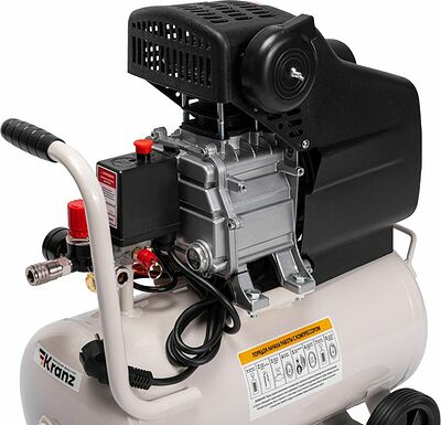 Kranz KR-16-1151 Компрессор воздушный KR-1500/24, 1500Вт, 230 л/мин, 24л KRANZ
