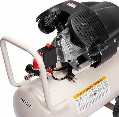 Kranz KR-16-1153 Компрессор воздушный KR-2200/50, 2200Вт, 400 л/мин, 50л KRANZ