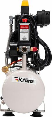 Kranz KR-16-1161 Компрессор воздушный безмасляный KR-850/10, 850Вт, 140 л/мин, 10л KRANZ