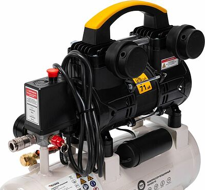 Kranz KR-16-1161 Компрессор воздушный безмасляный KR-850/10, 850Вт, 140 л/мин, 10л KRANZ