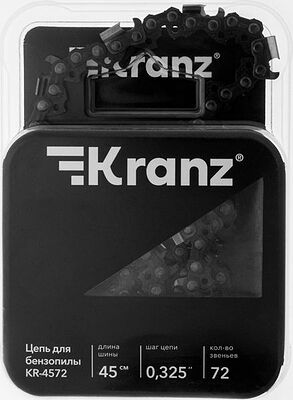 Kranz KR-16-1192 Цепь для бензопилы KR-4572, шина 45см, шаг 0,325, 72 звена KRANZ