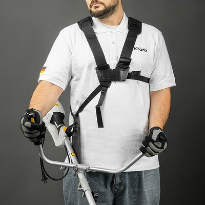 Kranz KR-16-1212 Триммер электрический KR-1400, 1400Вт, 420/255мм, катушка+диск, разборная штанга KRANZ