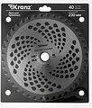 Kranz KR-16-1224 Диск для триммера 230x25,4мм, толщина 1,3мм, 40 зубьев KRANZ
