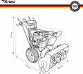 Kranz KR-16-1301 Чехол для снегоуборщика и садово-уборочной техники, черный KRANZ Kranz KR-16-1301 Чехол для снегоуборщика и садово-уборочной техники, черный KRANZ