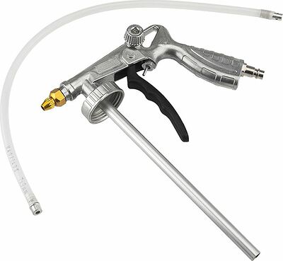 Kranz KR-16-1403 Пистолет для антигравийных и антикоррозийных составов с гибким и прямым соплом + регулятор давления KRANZ