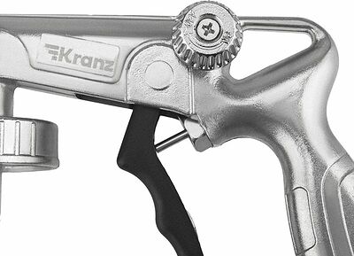 Kranz KR-16-1403 Пистолет для антигравийных и антикоррозийных составов с гибким и прямым соплом + регулятор давления KRANZ