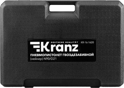 Kranz KR-16-1620 Пневмопистолет гвоздезабивной (нейлер) N90/D21, наклон 21 градус KRANZ
