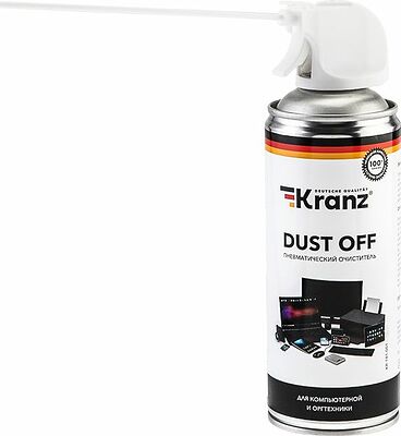 Kranz KR-181-001 Пневматический очиститель DUST OFF, 520мл (400мл), аэрозоль KRANZ
