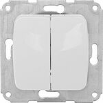 Kranz KR-78-0202 DEA Выключатель 2кл с/у 10А мех. Бел KRANZ