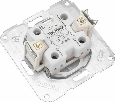Kranz KR-78-0202 DEA Выключатель 2кл с/у 10А мех. Бел KRANZ