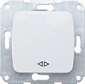 Kranz KR-78-0206 DEA Выключатель (переключатель) 1кл прох. (инд) с/у 10А мех. белый KRANZ