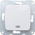 Kranz KR-78-0206 DEA Выключатель (переключатель) 1кл прох. (инд) с/у 10А мех. белый KRANZ