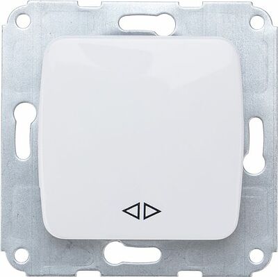 Kranz KR-78-0206 DEA Выключатель (переключатель) 1кл прох. (инд) с/у 10А мех. белый KRANZ