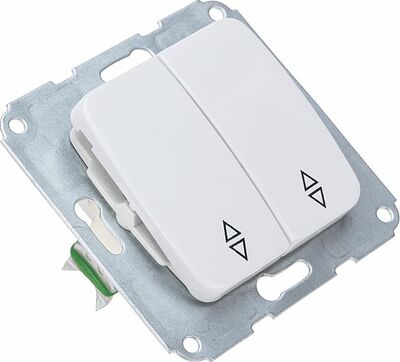 Kranz KR-78-0207 DEA Выключатель (переключатель) 2кл прох. с/у 10А мех. белый KRANZ