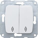 Kranz KR-78-0207 DEA Выключатель (переключатель) 2кл прох. с/у 10А мех. белый KRANZ