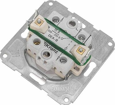 Kranz KR-78-0209 DEA Выключатель для жалюзи 2кл с/у 10А мех. Бел KRANZ