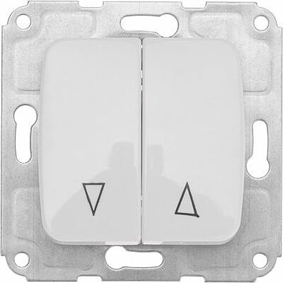 Kranz KR-78-0209 DEA Выключатель для жалюзи 2кл с/у 10А мех. Бел KRANZ
