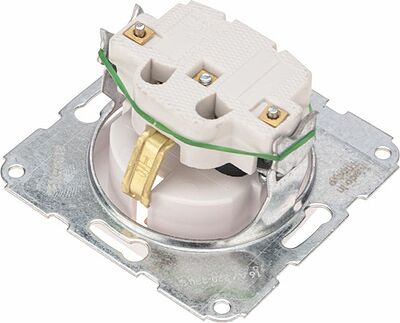 Kranz KR-78-0212 DEA Розетка 1-ая с/з з/ш с/у 16А мех. Бел KRANZ