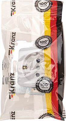 Kranz KR-78-0212 DEA Розетка 1-ая с/з з/ш с/у 16А мех. Бел KRANZ