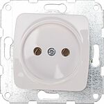 Kranz KR-78-0214 DEA Розетка 1-ая керамика б/з с/у 10А мех. Бел KRANZ