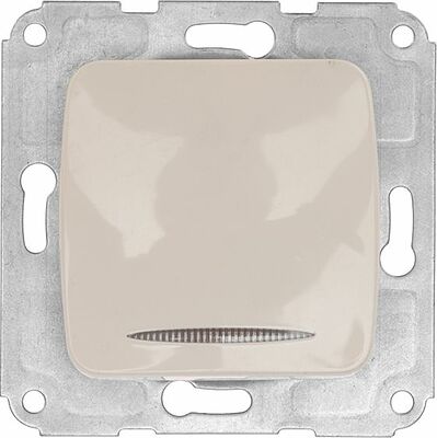 Kranz KR-78-0231 DEA Выключатель 1кл (инд) с/у 10А мех. Беж KRANZ