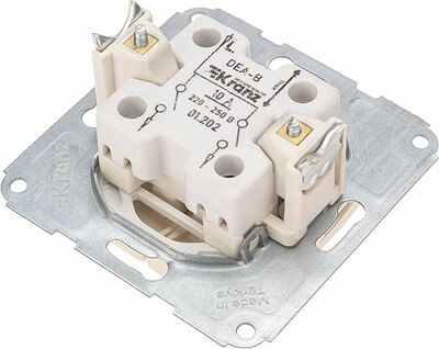 Kranz KR-78-0232 DEA Выключатель 2кл с/у 10А мех. Беж KRANZ