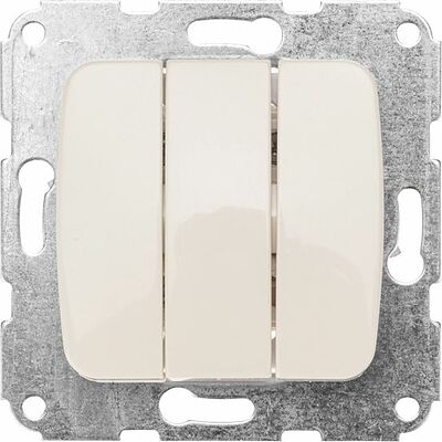 Kranz KR-78-0234 DEA Выключатель 3кл с/у 10А мех. Беж KRANZ