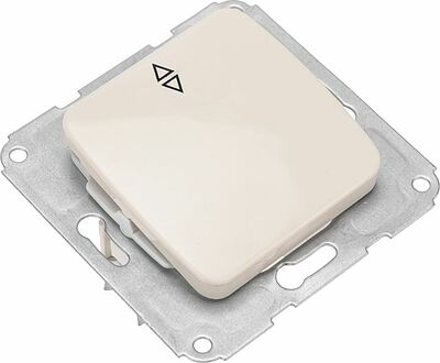 Kranz KR-78-0235 DEA Выключатель (переключатель) 1кл прох. с/у 10А мех. бежевый KRANZ