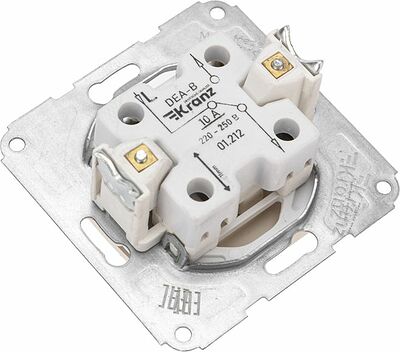 Kranz KR-78-0235 DEA Выключатель (переключатель) 1кл прох. с/у 10А мех. бежевый KRANZ