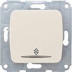 Kranz KR-78-0236 DEA Выключатель (переключатель) 1кл прох. (инд) с/у 10А мех. бежевый KRANZ