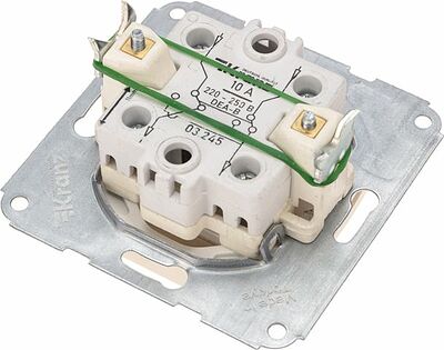Kranz KR-78-0238 DEA Выключатель (переключатель) 1кл перекрест. с/у 10А мех. бежевый KRANZ