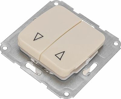 Kranz KR-78-0239 DEA Выключатель для жалюзи 2кл с/у 10А мех. Беж KRANZ