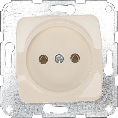 Kranz KR-78-0240 DEA Розетка 1-ая б/з с/у 10А мех. Беж KRANZ