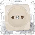 Kranz KR-78-0244 DEA Розетка 1-ая керамика б/з с/у 10А мех. Беж KRANZ