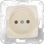 Kranz KR-78-0244 DEA Розетка 1-ая керамика б/з с/у 10А мех. Беж KRANZ