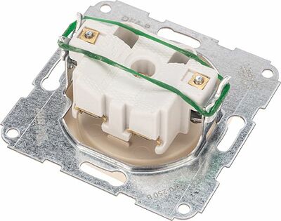 Kranz KR-78-0244 DEA Розетка 1-ая керамика б/з с/у 10А мех. Беж KRANZ