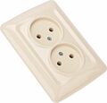 Kranz KR-78-0247 DEA Розетка 2-ая б/з с/у 10А Беж KRANZ Kranz KR-78-0247 DEA Розетка 2-ая б/з с/у 10А Беж KRANZ