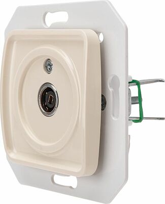 Kranz KR-78-0251 DEA Розетка TV Проходная с/у мех. Беж KRANZ