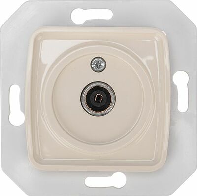 Kranz KR-78-0251 DEA Розетка TV Проходная с/у мех. Беж KRANZ