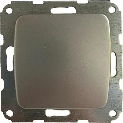 Kranz KR-78-0260 DEA Выключатель 1кл с/у 10А мех. Серебряный металлик KRANZ