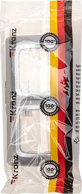 Kranz KR-78-0286 DEA Рамка 2-я горизонтальная Серебряный металлик KRANZ