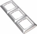 Kranz KR-78-0287 DEA Рамка 3-я горизонтальная Серебряный металлик KRANZ Kranz KR-78-0287 DEA Рамка 3-я горизонтальная Серебряный металлик KRANZ