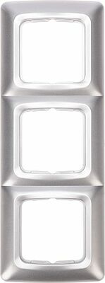 Kranz KR-78-0287 DEA Рамка 3-я горизонтальная Серебряный металлик KRANZ