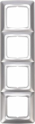 Kranz KR-78-0288 DEA Рамка 4-я горизонтальная Серебряный металлик KRANZ