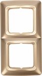 Kranz KR-78-0316 DEA Рамка 2-я горизонтальная Золотой Металлик KRANZ