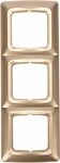 Kranz KR-78-0317 DEA Рамка 3-я горизонтальная Золотой Металлик KRANZ