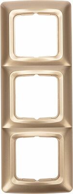 Kranz KR-78-0317 DEA Рамка 3-я горизонтальная Золотой Металлик KRANZ