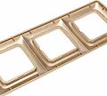 Kranz KR-78-0318 DEA Рамка 4-я горизонтальная Золотой Металлик KRANZ Kranz KR-78-0318 DEA Рамка 4-я горизонтальная Золотой Металлик KRANZ