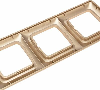 Kranz KR-78-0318 DEA Рамка 4-я горизонтальная Золотой Металлик KRANZ