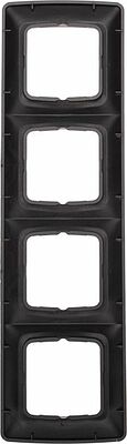 Kranz KR-78-0348 DEA Рамка 4-я горизонтальная Черный Металлик KRANZ